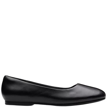 CLARKS  WOMENS  SHOE - BLACK LEATHER